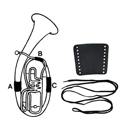 Abbildung von Gewa 720594 Handschutz Leder Bariton, Teil A, Schnürverschluss