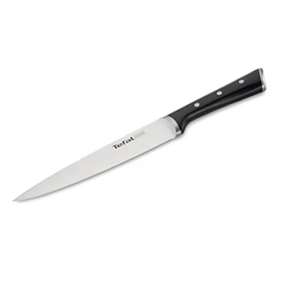 Abbildung von Tefal Ice Force K23207 Fleisch und Schinkenmesser Handschutz Edelstahl Schwarz 20cm