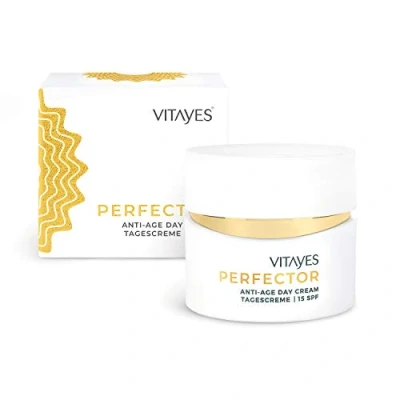 Abbildung von Vitayes, Tagescreme, Gesichtscreme mit LSF 15 SPF, Perfector, 24 Stunden Feuchtigkeit, Intensive Pflege für das Gesicht Anti Aging Effekt