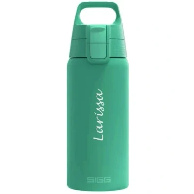 Abbildung von SIGG Isolierte Trinkflasche Thermosflasche Shield Therm One Dusk kohlensäurehaltige Getränke Auslaufsicher Spülmaschinenfest BPA frei 90% recycelter Edelstahl warmes Grau 0,5L