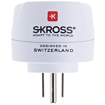 Abbildung von SKROSS Country Adapter Europe to USA: Reiseadapter für Reisen aus Europa in Länder, die den amerikanischen Standard verwenden, Weiß