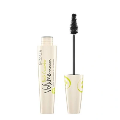 Abbildung von Sante Naturkosmetik Fresh Cucumber Volume Mascara Black, Schwarze Wimperntusche, Maximales Volumen, Dichte &amp; perfekt getrennte Wimpern, Mit Bio Gurke, Vegan, 12ml