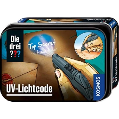 Abbildung von Die DREI ??? UV Lichtcode (gr. Dose), Schwarz