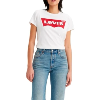 Abbildung von Levi&#039;s Damen The Perfect Tee T Shirt,Batwing White,L