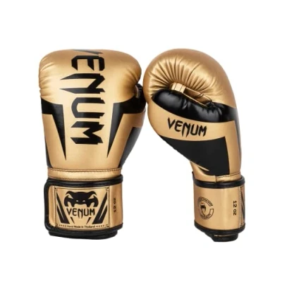 Abbildung von Venum Elite Boxhandschuhe Gold,Schwarz 12 Oz
