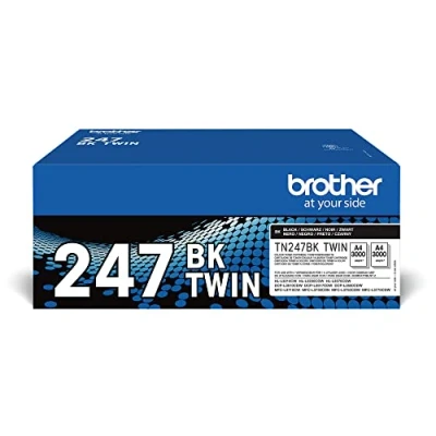 Abbildung von Brother TN 247BKTWIN Bundle mit 2 Tonern, schwarz, für bis zu ca. 6000 Seiten DCPL3550CDW/ DCPL3510CDW/ HLL3210CW/ HLL3230CDW/ HLL3270CDW/ MFCL3730CDN/ MFCL3750CDW/ MFCL3770CDCDW