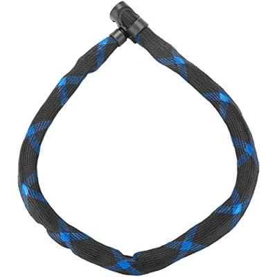 Abbildung von ABUS Kettenschloss Ivera Chain 7210 Fahrradschloss mit Kunstfaserummantelung Sicherheitslevel 8 110 cm Schwarz, 55142, Black