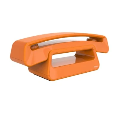 Abbildung von Alcatel Epure Iconic orange Einfach zu bedienendes schnurloses DECT Design Telefon, mit Freisprechfunktion und Schutz vor unerwünschten Anrufen