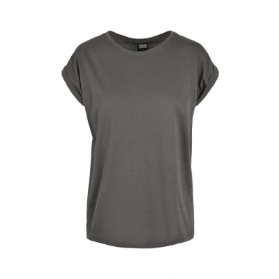 Abbildung von Urban Classics Extended Shoulder Tshirt basic, Damen, Größe: 4XL, Darkshadow