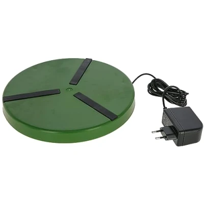 Abbildung von Kerbl Heizplatte für Geflügeltränke, Antirutsch, Netzteil, 250mm 15W / 300mm 22W