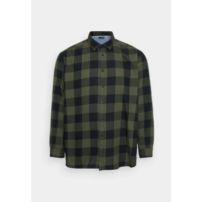 Abbildung von JACK &amp; JONES Herren Jjegingham Twill Shirt L/S Ps Noos Hemd, Dusty Olive, 5XL Große Größen EU