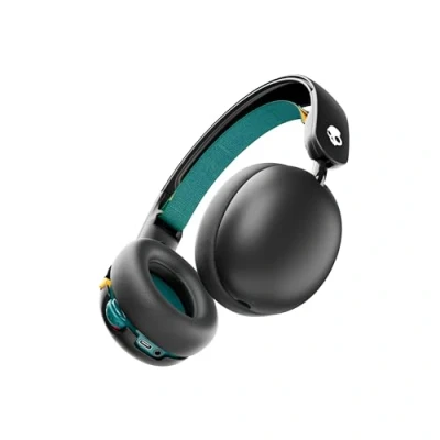 Abbildung von Skullcandy Grom Over Ear Wireless Kopfhörer, 45 Std. Akkulaufzeit, Lautstärkebegrenzung, kompatibel mit iPhone, Android und Bluetooth Geräten Schwarz
