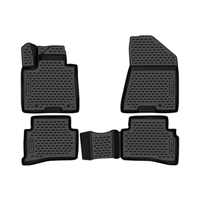 Abbildung von Element Gummimatten Set für Hyundai Tucson, Mk3, 2015 2021 100% passgenaue Auto Fußmatten, robuste Universal Fußmatte Auto, Fussmatten Gummi,