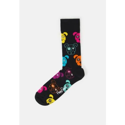 Abbildung von Happy Socks DOG Unisex Socken, Größe: 41 46, Black multi