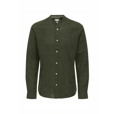 Abbildung von Only &amp; Sons Onscaiden MAO Hemd, Herren, Größe: Small, Kambaba
