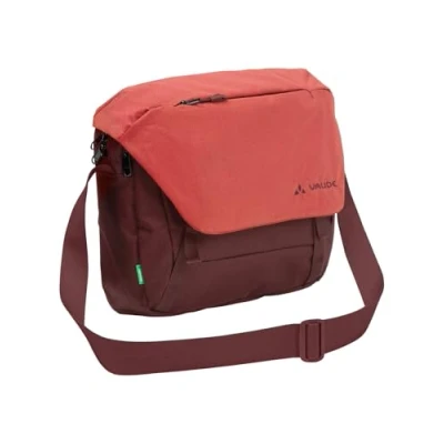 Abbildung von VAUDE Umhängetasche ROM S III Rot, hochwertige Messenger Bag Herren &amp; Damen aus recyceltem PET, wasserabweisende Schultertasche mit Notebook Fach ideal für den urbanen Alltag