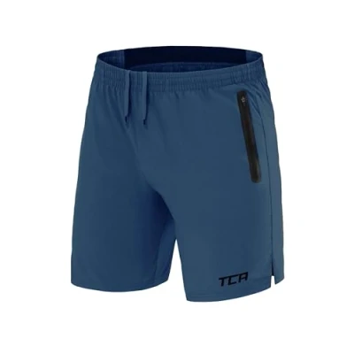 Abbildung von TCA Herren Elite Tech Leichte Laufhose Gymshorts Trainingsshorts und Laufshorts mit Reißverschlusstaschen Sporthose Kurz Hellblau, XL