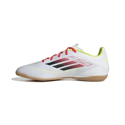 Abbildung von adidas Performance F50 CLUB Indoor Fußballschuh Halle, Herren, Größe: 45 1/3, White/black/neon yellow Schuhe