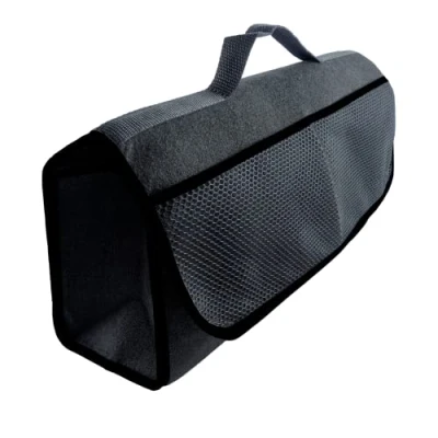 Abbildung von L &amp; P Car Design Kofferraumtasche Organizer Autotasche Auto Kofferraum KFZ Tasche Toolbag Aufbewahrungstasche mit Klettverschluss (Schwarz)
