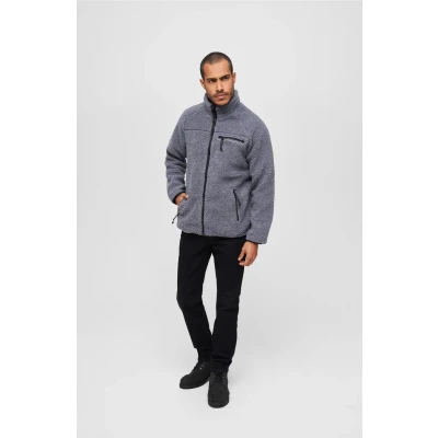Abbildung von Brandit Teddy Fleecejacke, Herren, Größe: 5XL, Anthracite