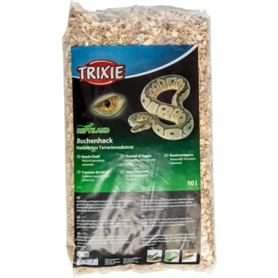 Abbildung von TRIXIE Buchenhack Terrariensubstrat 10 Liter für viele Reptilienarten hohe Saugfähigkeit staubfrei und hygienisch ohne chemische Zusatzstoffe 76147