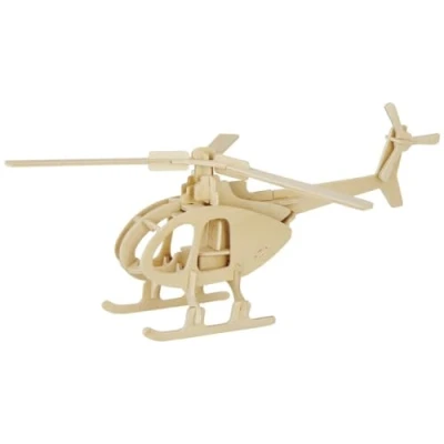 Abbildung von Marabu 317000000003 KiDS 3D Holzpuzzle Hubschrauber, mit 32 Puzzleteilen aus FSC zertifiziertem Holz, ca. 26 x 13 cm groß, einfache Stecktechnik, zum individuellen Bemalen und Gestalten
