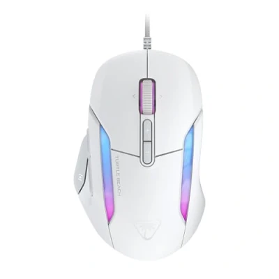 Abbildung von Turtle Beach Kone II Ergonomische RGB Gaming Maus, 26K DPI Optischer Sensor, optische Schalter mit 100 Mio. klick Lebensdauer, 23 programmierbare Funktionen, 4D Scroll Rad, Weiß