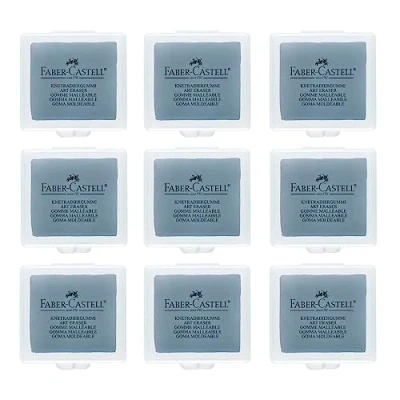 Abbildung von FABER CASTELL 205051 Knetradiergummi Art Eraser 127220, grau, 9 Stück