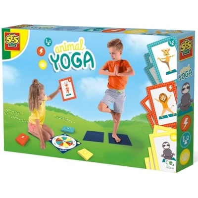 Abbildung von SES Creative 02288 Animal Yoga: Spielerisches Yoga Set für Kinder, Inkl. Matten und Karten