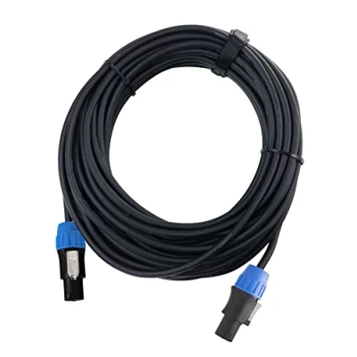 Abbildung von Pronomic pro line BOXSP2 10 Lautsprecherkabel 2x 2,5 mm² Professionelles Boxenkabel für DJ &amp; PA Länge: m Stecker: 2 Pol Speakon kompatibel Spannzangen Zugentlastung Schwarz