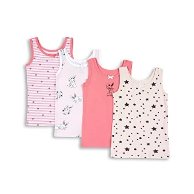 Abbildung von Chicco Unterhemd Set aus Baumwolle, Unterwäsche Mädchen, Rose, 2 jahre (pack of 4)
