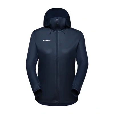 Abbildung von Mammut Ultimate Hooded Jacket Women Softshelljacke, Damen, Größe: XL, Marine