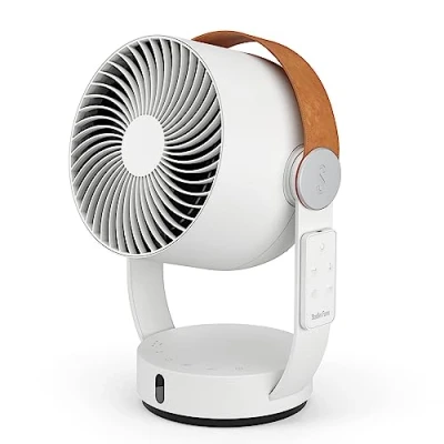 Abbildung von Stadler Form 3D Luftzirkulator Leo, Ventilator mit horizontaler und vertikaler Schwenkfunktion, grosse Reichweite bis 8m, Fernbedienung, weiss
