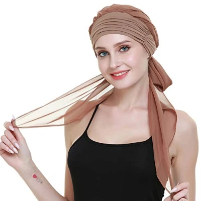 Abbildung von FocusCare Turban Kopf wickelt für Frauen Chemo Bambus hüte Krebs