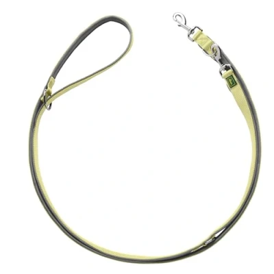 Abbildung von HUNTER Verstellbare Führleine NEOPREN, Farbe: Matcha grau, strapazierfähiges Nylon, 3 fache Verstellmöglichkeit, weiche Neoprenpolsterung, Optimal für Alltag und Training, Größe: 15 200
