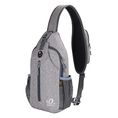 Abbildung von WATERFLY Sling Rucksack Bag Schulterrucksack Umhängetasche Verstellbarer Rucksackgurt Wandern Brust für Herren und Damen