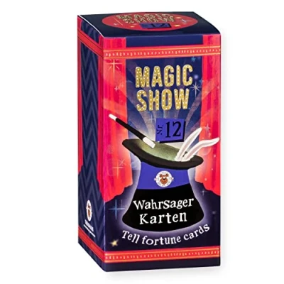 Abbildung von TRENDHAUS 957788 Magic Show Nr. 12 [ Wahrsager Karten ], Verblüffende Zaubertricks für Kinder ab 6 Jahren, Inkl. Online Videos, Trick Nr.12