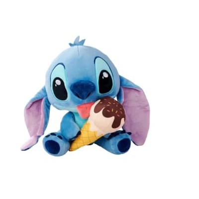 Abbildung von Disney Stitch mit Eiscreme, 25cm Plüschfigur, ab den ersten Lebensmonaten geeignet