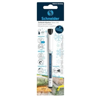 Abbildung von Schneider Maxx 242 Tiefkühlmarker, schwarz, 1 mm Strichbreite, frostbeständig bis 25 Grad
