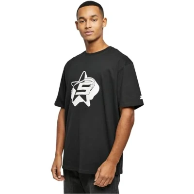 Abbildung von Starter Shooting STAR Tshirt print, Herren, Größe: Large, Black
