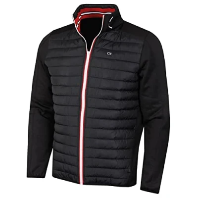 Abbildung von Calvin Klein Herren CK Hybrid Insulate Leichte Jacke Schwarz/Rot XL