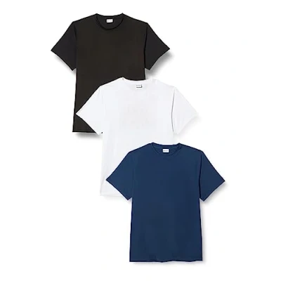 Abbildung von MEETWEE Sportshirt Herren, Laufshirt Kurzarm Mesh Funktionsshirt , schwarz/weiss/blau, Grösse M,3er Pck.