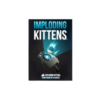 Abbildung von Exploding Kittens, Kittens Imploding Erweiterung, Partyspiel, Kartenspiel, 2 6 Spieler, Ab 7+ Jahren, 15+ Minuten, Deutsch, Mehrfarbig, Bunt