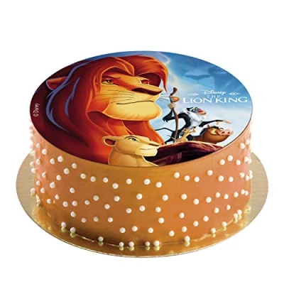 Abbildung von Dekora 236039 Der Löwenkonig Tortenaufleger aus zuckerfreiem Esspapier 20 cm, cm