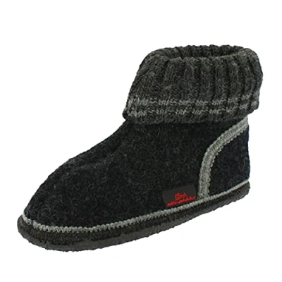 Abbildung von Beck Unisex Oetz Flache Hausschuhe, Schwarz, 43 EU