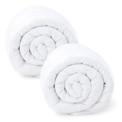 Abbildung von Ganzjahresdecke Bettdecke 140 X 200 cm Steppdecken Schlafdecke Steppbettdecke warm Duvet weiß aus Microfaser Set: 2 Weiße