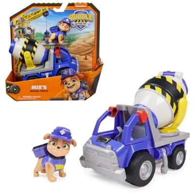 Abbildung von Rubble &amp; Crew Zementmischer Baufahrzeug mit Mix Figur (Basis Fahrzeug), Spielzeug für Kinder ab 3 Jahren