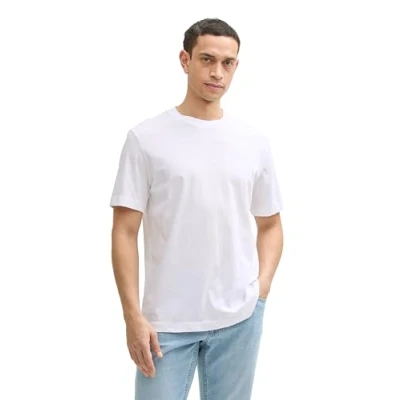 Abbildung von TOM TAILOR Herren 1046711 T Shirt, 20000 White, M