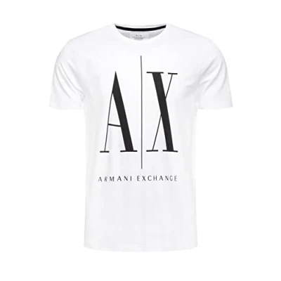 Abbildung von Armani Exchange Tshirt print, Herren, Größe: Medium, White