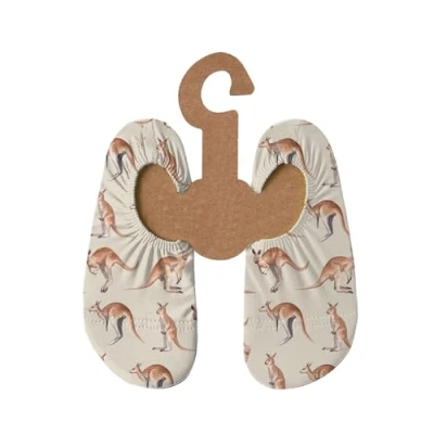 Abbildung von Slipstop Kinder Strandschuhe Anti Rutsch Ballett Schuhe Schwimmschuhe Urlaub Badeschuhe Pool Unisex Roo mit Kängurus, Größe 27 29